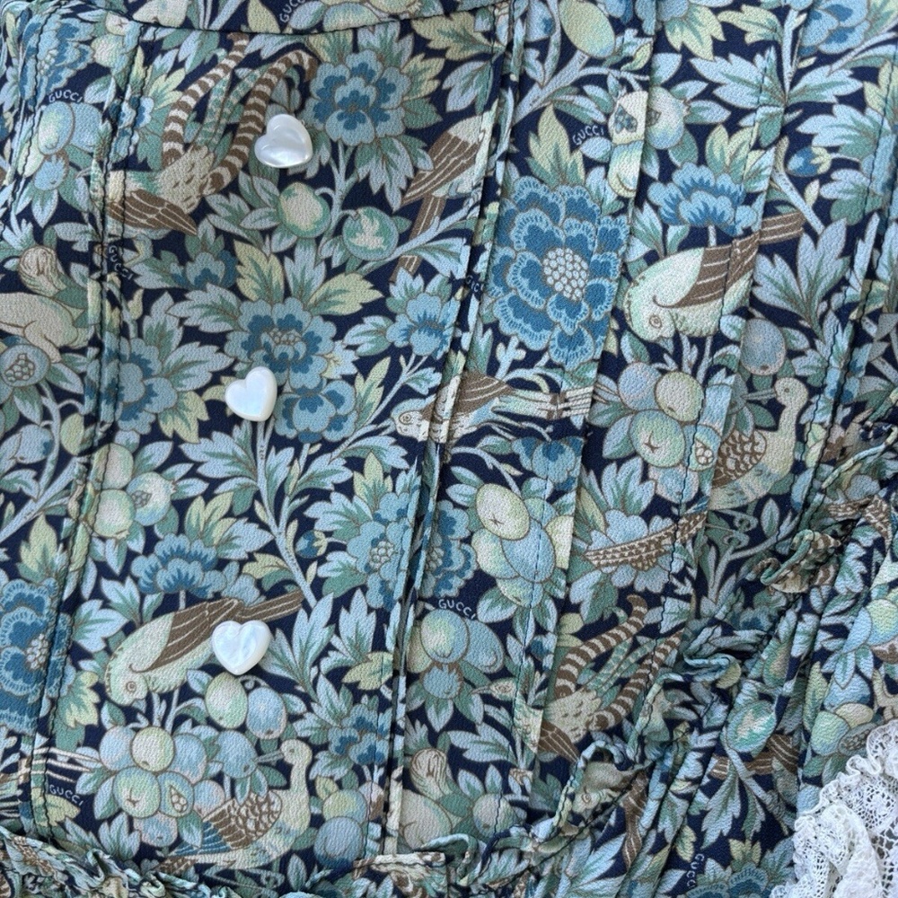 Designer Gucci Maxi Dress With Ruffles- As Seen On Taylor Swift - Picture 5 of 7